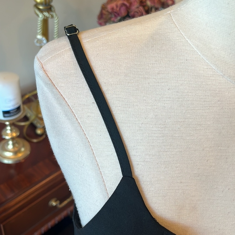 Black Spaghetti Strap Button Down Vest - image 6